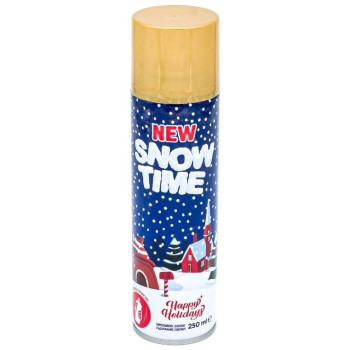 Σπρευ Snow Time 250ml Gold Removable 020119000 Σπρευ Snow Time 250ml Gold Removable 020119000