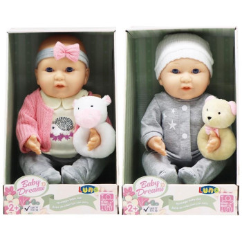 Luna Σετ με Μωρό Κούκλα για 2+ Ετών 38 εκ. (Διάφορα Σχέδια) 1τμχ 622191 Luna Σετ με Μωρό Κούκλα για 2+ Ετών 38 εκ. (Διάφορα Σχέδια) 1τμχ 622191