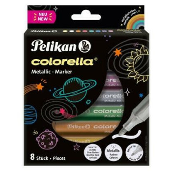 Pelikan Μαρκάδοροι Colorella Metallic 8 τεμ 818070 Pelikan Μαρκάδοροι Colorella Metallic 8 τεμ 818070