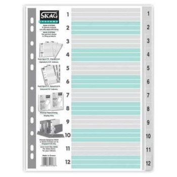 Skag Ευρετήριο Αριθμητικό (1-12) ΡP Α4 Economy 266468