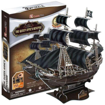 Cubic Fun Puzzle 3D 155 Κομμάτια The Queen Annes Revenge T4005H