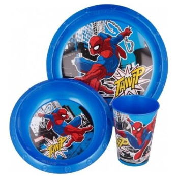 Stor Σετ Φαγητού 3 Τμχ. Spiderman Streets 530-51315 Stor Σετ Φαγητού 3 Τμχ. Spiderman Streets 530-51315