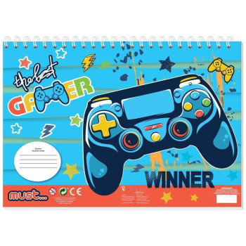 Must Μπλοκ Ζωγραφικής Αγόρι 23x33cm Στένσιλ 2 Σχέδια 584881 Must Μπλοκ Ζωγραφικής Αγόρι 23x33cm Στένσιλ 2 Σχέδια 584881