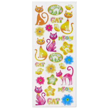 OEM Αυτοκόλλητα Stickers Floral Cats 31x11cm 145815000 OEM Αυτοκόλλητα Stickers Floral Cats 31x11cm 145815000