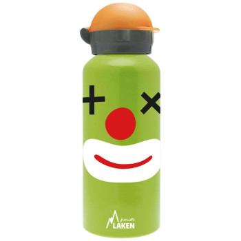 Laken Παγούρι Αλουμινίου με Καλαμάκι Clown σε Πράσινο Χρώμα 450ml G45CL
