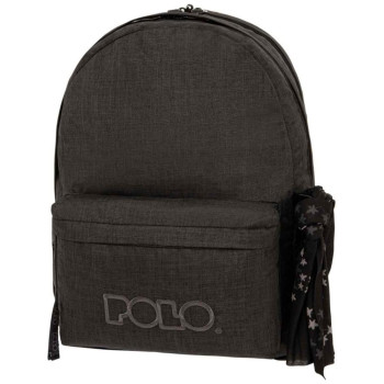 Polo Double Scarf Σχολική Τσάντα Πλάτης Γυμνασίου - Λυκείου Jean Grey Μ31 x Π20 x Υ41εκ 9-01-235-2101 Polo Double Scarf Σχολική Τσάντα Πλάτης Γυμνασίου - Λυκείου Jean Grey Μ31 x Π20 x Υ41εκ 9-01-235-2101