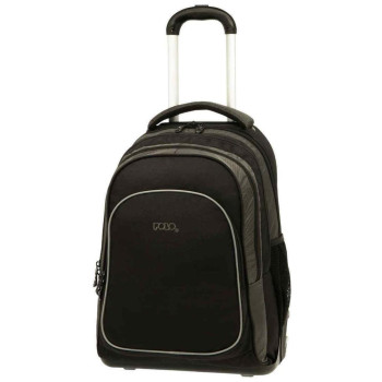 Polo Σχολική Τσάντα Πλάτης Τρόλεϊ Δημοτικού σε Μαύρο χρώμα 901177-2000 Polo Σχολική Τσάντα Πλάτης Τρόλεϊ Δημοτικού σε Μαύρο χρώμα 901177-2000