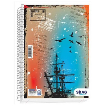Skag Τετράδιο Σπιράλ University Fun Κορίτσι 3θ 17x25  Ν.9223 S300438