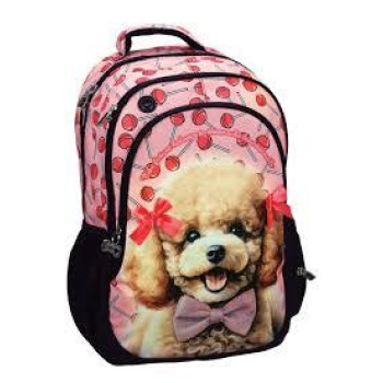 Back Me Up Τσάντα Πλάτης Δημοτικού Οβάλ Love Poodle
