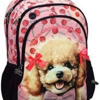 Back Me Up Τσάντα Πλάτης Δημοτικού Οβάλ Love Poodle