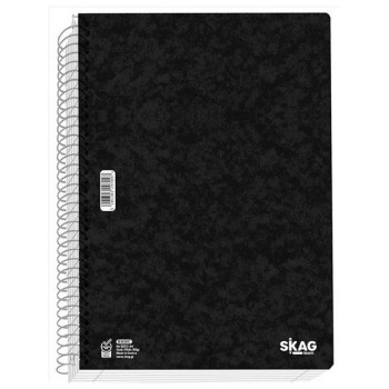 Skag Τετράδιο Σπιράλ Basic Μαύρο A4 5θ 150φ 80gr N.9205 S297158