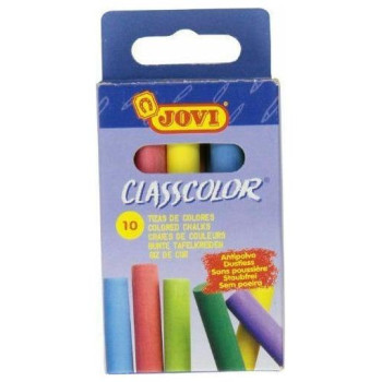 Jovi Κιμωλίες Πλαστικές Χρωματιστές 10τεμ. 226.1020 Jovi Κιμωλίες Πλαστικές Χρωματιστές 10τεμ. 226.1020