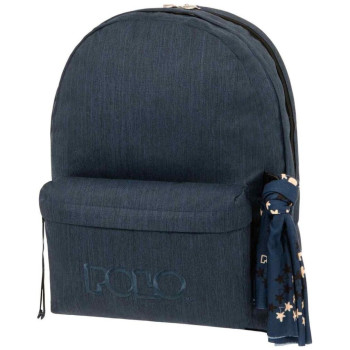 POLO ΣΑΚΙΔΙΟ ORIGINAL DOUBLE SCARF ΜΠΛΕ ΣΚΟΥΡΟ 901235-5101 (2025) POLO ΣΑΚΙΔΙΟ ORIGINAL DOUBLE SCARF ΜΠΛΕ ΣΚΟΥΡΟ 901235-5101 (2025)