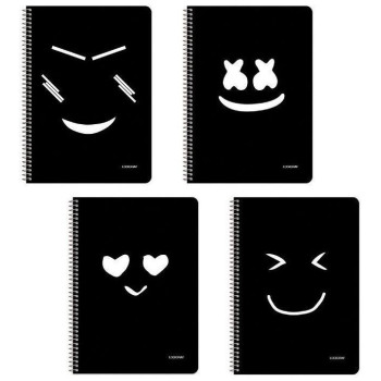 Logigraf Faces Τετράδιο Σπιράλ Wirelock B5/17χ25 3 Θέματα 90φ/70gr Logigraf Faces Τετράδιο Σπιράλ Wirelock B5/17χ25 3 Θέματα 90φ/70gr