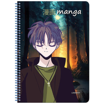 Logigraf Manga Τετράδιο Σπιράλ Wirelock B5/17χ25 3 Θέματα 90φ/70gr Logigraf Manga Τετράδιο Σπιράλ Wirelock B5/17χ25 3 Θέματα 90φ/70gr