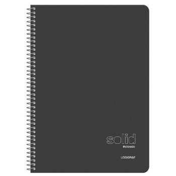 Logigraf Solid Classic Τετράδιο Σπιράλ Wirelock B5/17χ25 3 Θέματα 90φ/70gr Logigraf Solid Classic Τετράδιο Σπιράλ Wirelock B5/17χ25 3 Θέματα 90φ/70gr