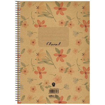 Salko Σπιράλ Floral 17x25/180σελ. 3 Θέματα  S6443 Salko Σπιράλ Floral 17x25/180σελ. 3 Θέματα  S6443