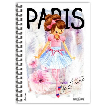 Αιγαίο Τετράδιο Σπιράλ Little Ladies 17x25  2 θέματα Αιγαίο Τετράδιο Σπιράλ Little Ladies 17x25  2 θέματα