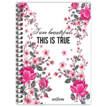 Αιγαίο Τετράδιο Σπιράλ Floral 17x25 2 θέματα Αιγαίο Τετράδιο Σπιράλ Floral 17x25 2 θέματα