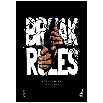 Αιγαίο Τετράδιο Σπιράλ No Rules 17x25 2 θέματα