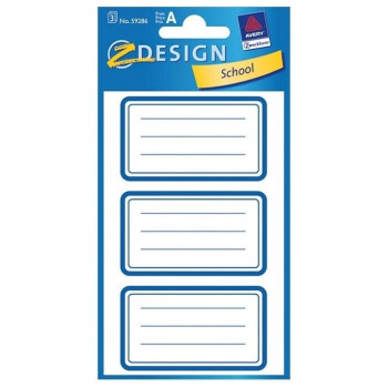 Z-Design Ετικέτες 59286 Σχολικές Μπλε (3 Φύλλα) 107592860 Z-Design Ετικέτες 59286 Σχολικές Μπλε (3 Φύλλα) 107592860