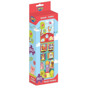 Luna Puzzle Πύργος 24τεμ 12,7x47,7εκ Ζωάκια 622445 Luna Puzzle Πύργος 24τεμ 12,7x47,7εκ Ζωάκια 622445