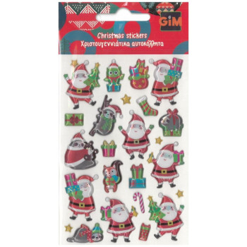 Gim Χριστουγεννιάτικα Αυτοκόλλητα (Διάφορα Σχέδια) 770-91125 Gim Χριστουγεννιάτικα Αυτοκόλλητα (Διάφορα Σχέδια) 770-91125