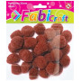 Fabi PomPom 2.5cm 30τεμ Καφέ 130294