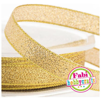 Fabi Κορδέλα Lurex 0,5cm Χ 10m Χρυσό