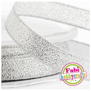 Fabi Κορδέλα Lurex 0,5cm x 10m Ασημί