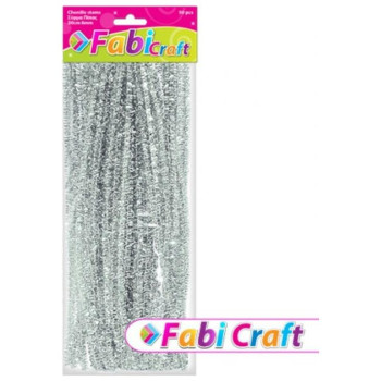 Fabi Σύρμα Πίπας Μεταλλιζέ Ασημί 0.6x30εκ. 50τμχ. 130122 Fabi Σύρμα Πίπας Μεταλλιζέ Ασημί 0.6x30εκ. 50τμχ. 130122