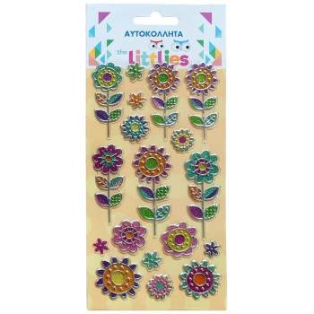 The Littlies Αυτοκόλλητα 10x22cm Λουλούδια 646976 The Littlies Αυτοκόλλητα 10x22cm Λουλούδια 646976