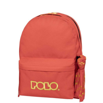 POLO ΣΑΚΙΔΙΟ ORIGINAL DOUBLE SCARF ΚΟΡΑΛΛΙ/ΚΙΤΡΙΝΟ 901235-3671 (2025)