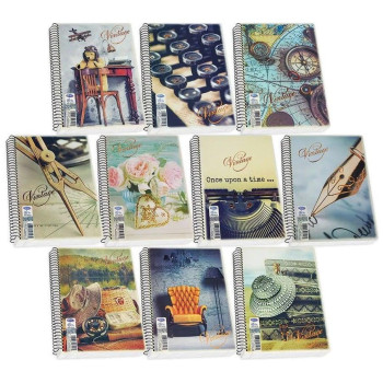 Skag Τετράδιο Σπιράλ Vintage 17x25 2 Θέματα 80γρ N.9142