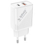 Savio Φορτιστής Χωρίς Καλώδιο με Θύρα USB-A και Θύρα USB-C Λευκός LA-04