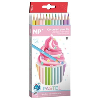 MP Ξυλομπογιές Παστέλ χρώματος 12 Tεμ PP827 MP Ξυλομπογιές Παστέλ χρώματος 12 Tεμ PP827