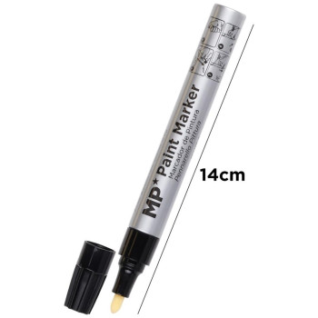 MP Μαρκαδόρος ανεξίτηλος μπίλιας ασημί 3.0mm PE441 MP Μαρκαδόρος ανεξίτηλος μπίλιας ασημί 3.0mm PE441