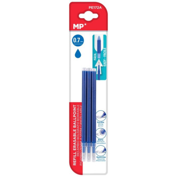MP Ανταλλακτικό Μελάνι γιά ολα τά στυλό-πού σβήνουν- τύπου erasable 0.7mm Μπλε 3τμχ PE172A PE172A MP Ανταλλακτικό Μελάνι γιά ολα τά στυλό-πού σβήνουν- τύπου erasable 0.7mm Μπλε 3τμχ PE172A PE172A