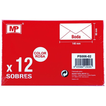 MP Poζ Αυτοκόλλητοι Φάκελοι 140 x 90 mm 12 τεμ PS006-02