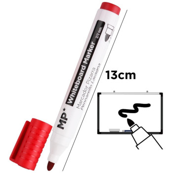 MP Μαρκαδόρος Ασπροπίνακα MP Κόκκινος 2/3mm PE487R-S MP Μαρκαδόρος Ασπροπίνακα MP Κόκκινος 2/3mm PE487R-S