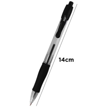 MP Στυλό Ballpoint 1.0mm Μαύρο PE140N-S