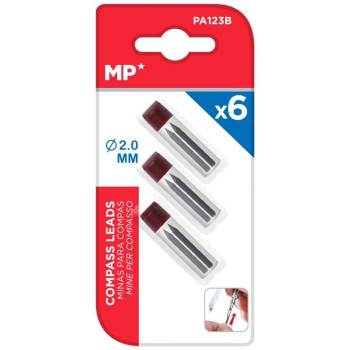 MP Μυτες για Μηχανικο Μολυβι 6 Τεμ PA123B MP Μυτες για Μηχανικο Μολυβι 6 Τεμ PA123B