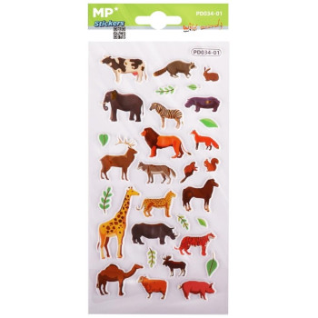 ΜP Stickers 3D Zωάκια PD034-01 ΜP Stickers 3D Zωάκια PD034-01