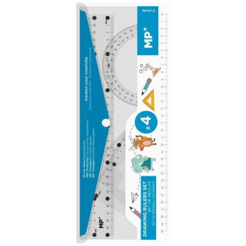 MP Σετ Γεωμετρικών Οργάνων 4 τεμάχια PA147-2