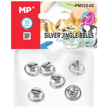 MP Ασημένια Κουδουνάκια Χειροτεχνίας 15mm 6 Tεμ PM223-02 MP Ασημένια Κουδουνάκια Χειροτεχνίας 15mm 6 Tεμ PM223-02