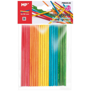 ΜP Ξυλάκια Χειροτεχνίας Χρωματιστά Round 15cm 20τεμ PM029-02 ΜP Ξυλάκια Χειροτεχνίας Χρωματιστά Round 15cm 20τεμ PM029-02