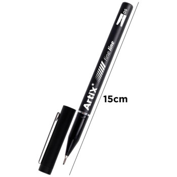 MP Μαρκαδόρος Drawing Art Black 0.5mm PE345-05S