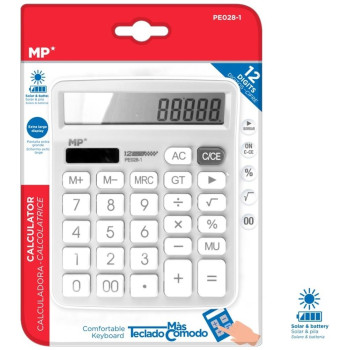 MP Επιτραπέζια αριθμομηχανή Dual Power PE028-1