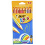 Bic Ξυλομπογιές  Kids Evolution Stripes 12 χρώματα 216L12 Bic Ξυλομπογιές  Kids Evolution Stripes 12 χρώματα 216L12