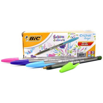 Bic Στυλό Ballpoint 1.0mm με Μαύρο Mελάνι Cristal Bicolor Cap 216327210